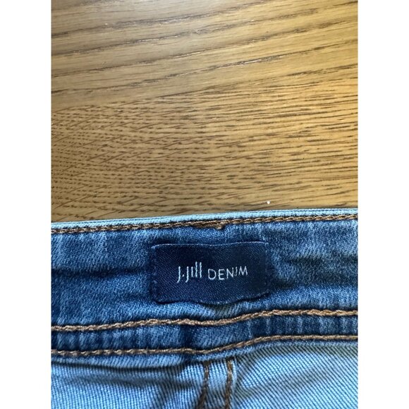 J Jill Jeans Size 12 Authentic Fit Blue Slim Ankle Denim Stretch Preppy Modern - Picture 9 of 16